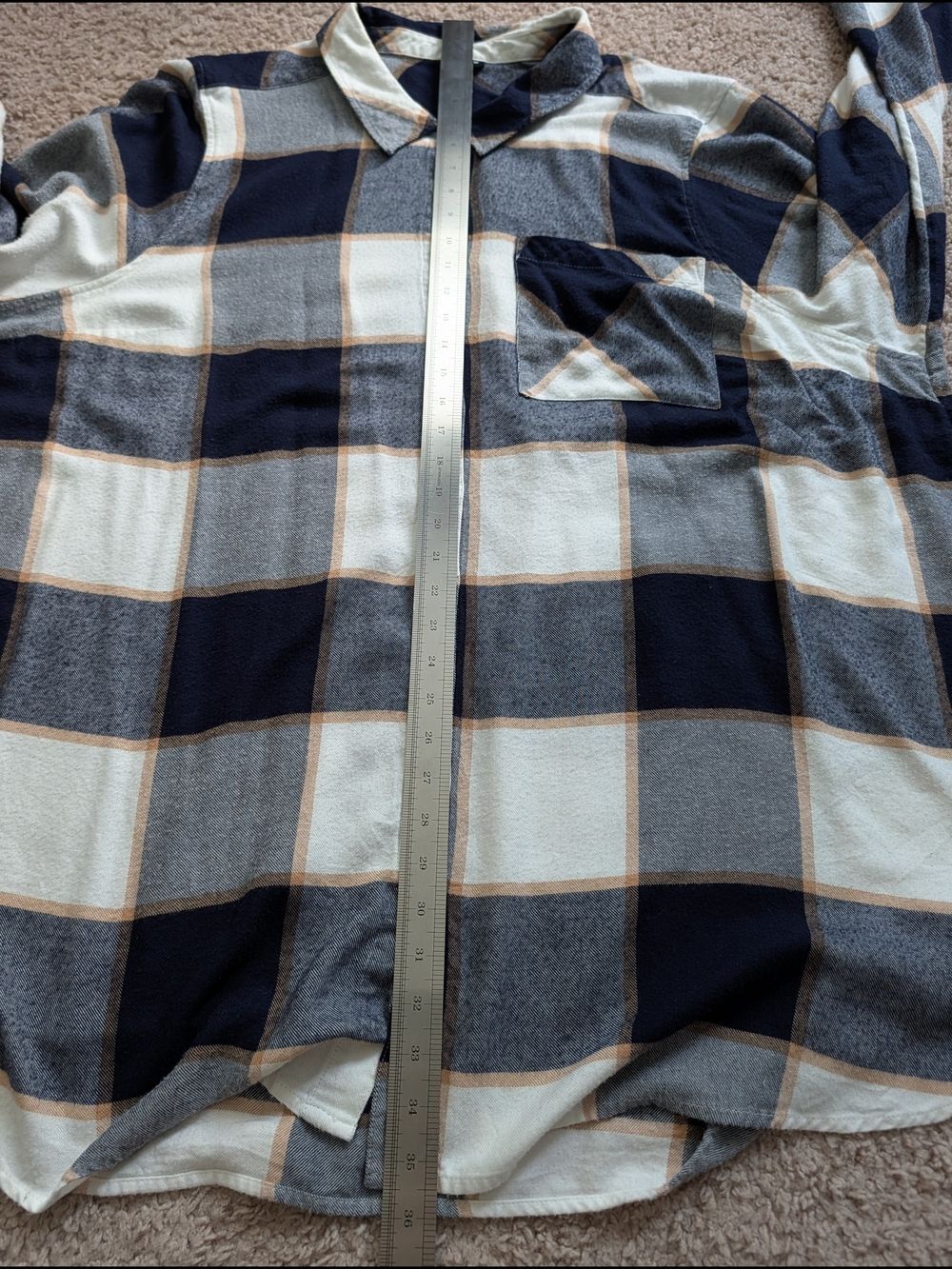 Torrid Womens Black Grey Plaid Fall Lizzie Long Sleeve Tunic Shirt NWT Size 5/5X - Picture 12 of 15